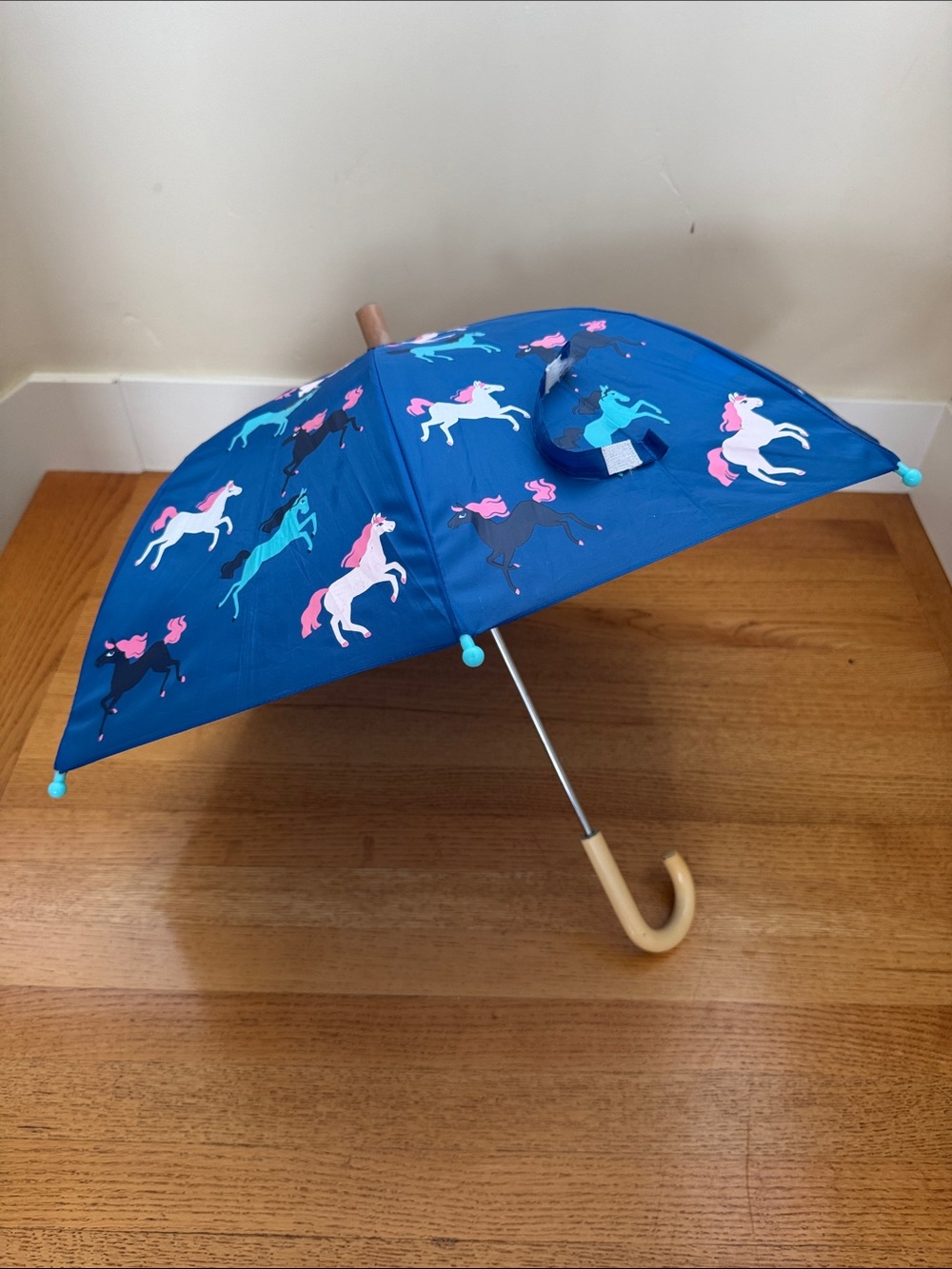 Hatley Blue Kids Umbrella with Colorful Unicorns